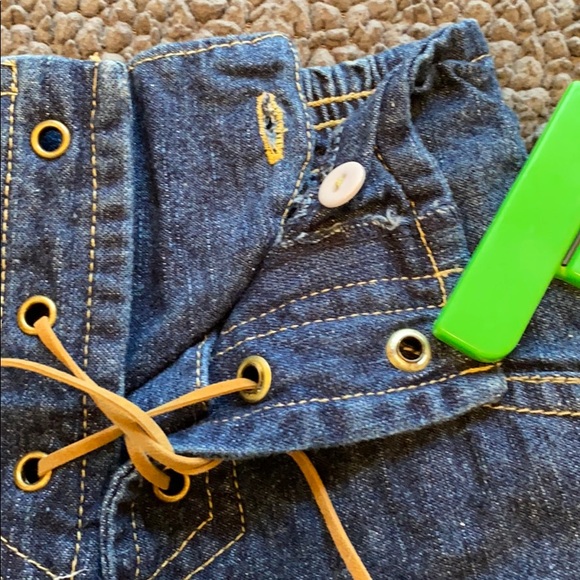 Jeans with faux fur hem. Look for matching jacket - Picture 4 of 5